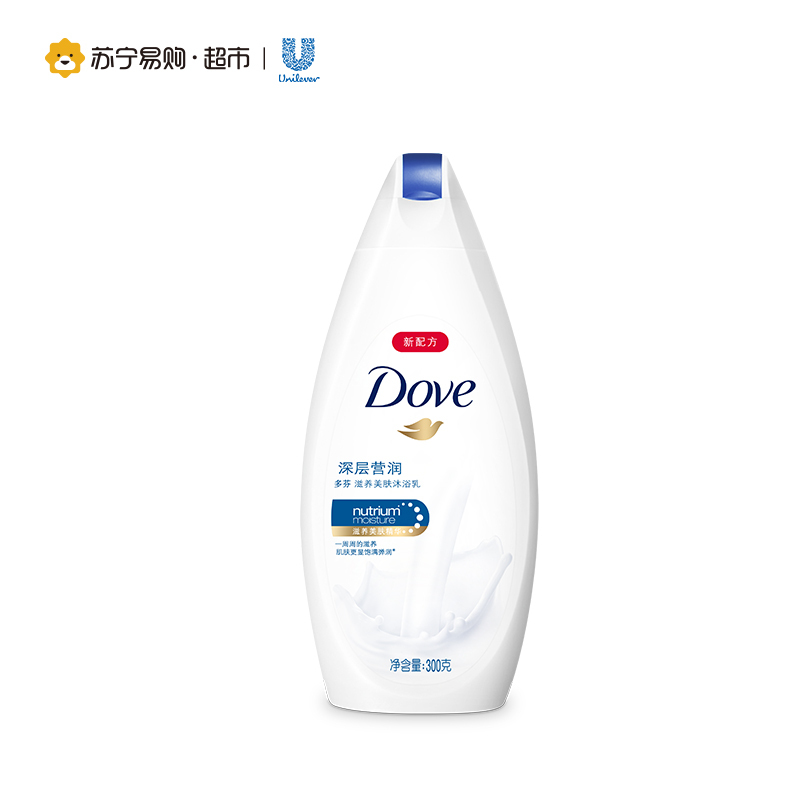 多芬(Dove)深层莹润滋养美肤沐浴乳1kg*2+300g+190g*2 保湿补水 组合装 各种肤质