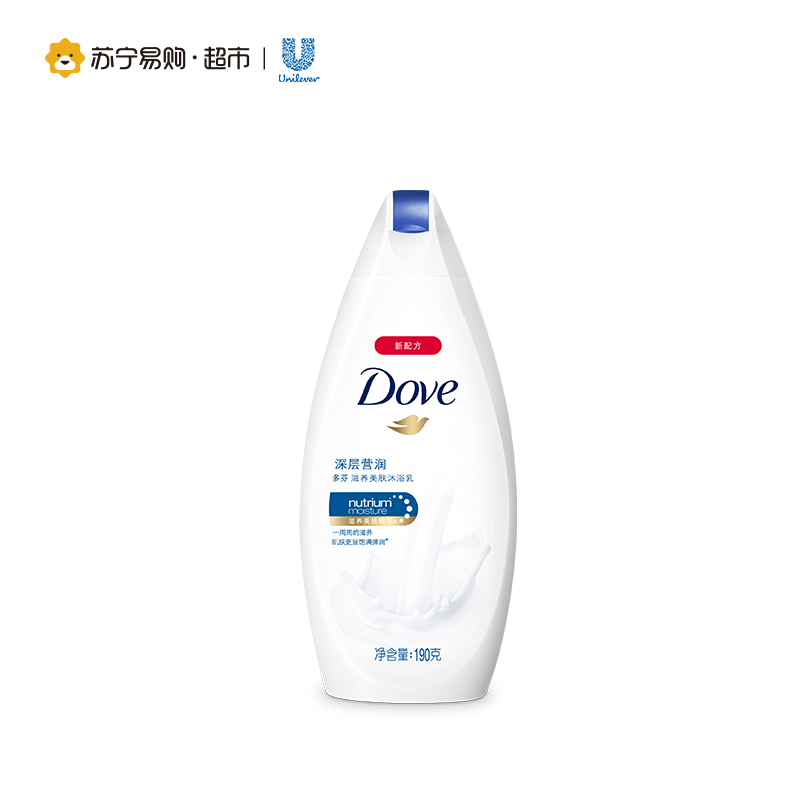 多芬(Dove)深层莹润滋养美肤沐浴乳1kg*2+300g+190g*2 保湿补水 组合装 各种肤质