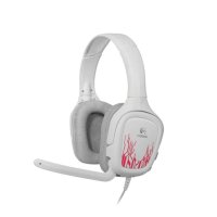 罗技(Logitech)G130 游戏耳机 麦克风 白色