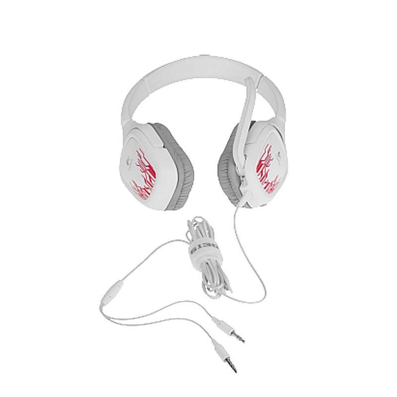 罗技(Logitech)G130 游戏耳机 麦克风 白色