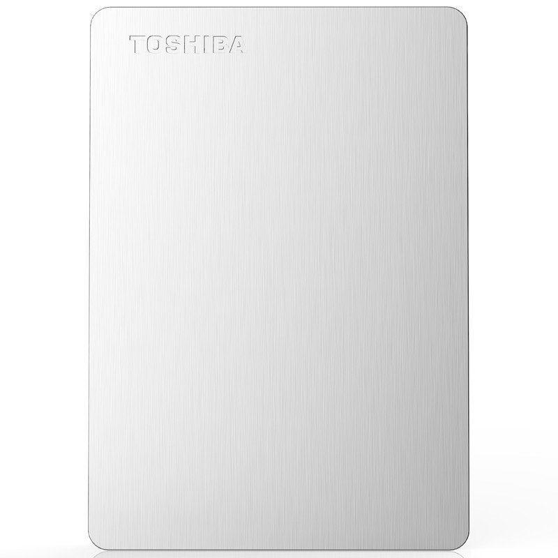 东芝(TOSHIBA)Canvio slim超薄系列2.5英寸移动硬盘(USB3.0)1TB(银色)