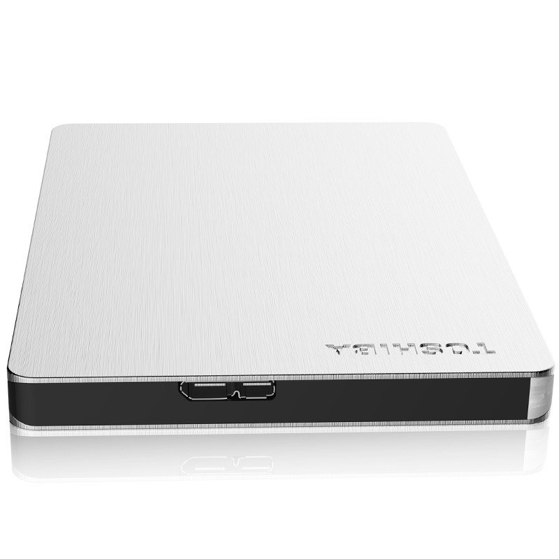 东芝(TOSHIBA)Canvio slim超薄系列2.5英寸移动硬盘(USB3.0)1TB(银色)高清大图