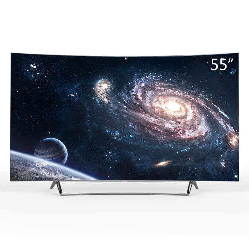 康佳(KONKA)OLED55V91A 55英寸OLED曲面有机自发光超薄智能电视(银色)