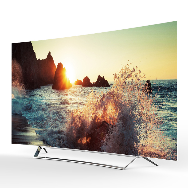 康佳(KONKA)OLED55V91A 55英寸OLED曲面有机自发光超薄智能电视(银色)