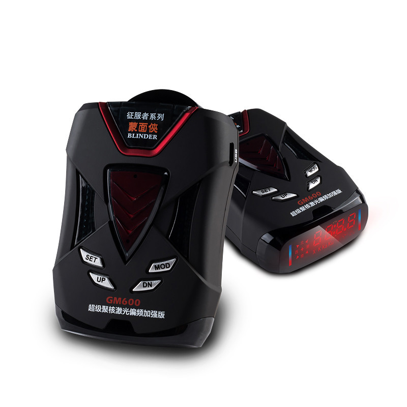 [CONQUEROR]征服者蒙面侠系列预警仪GM600电子安全预警狗新款雷达测速一体机 中文语音