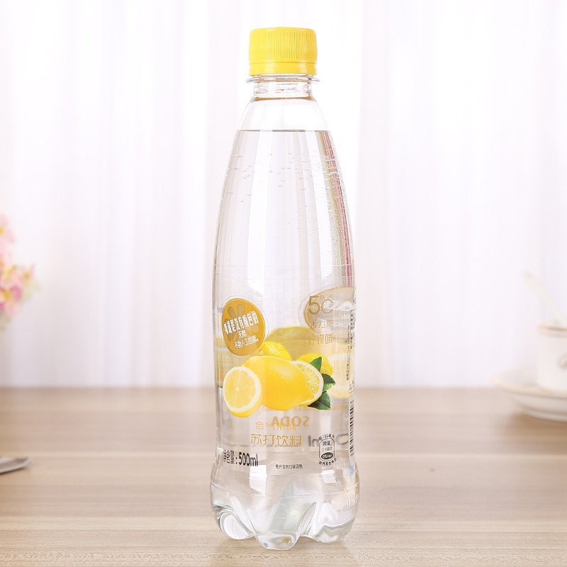 [苏宁超市]5°C活力恩 含气果味苏打饮料PET 柠檬味 500ml*15瓶 整箱