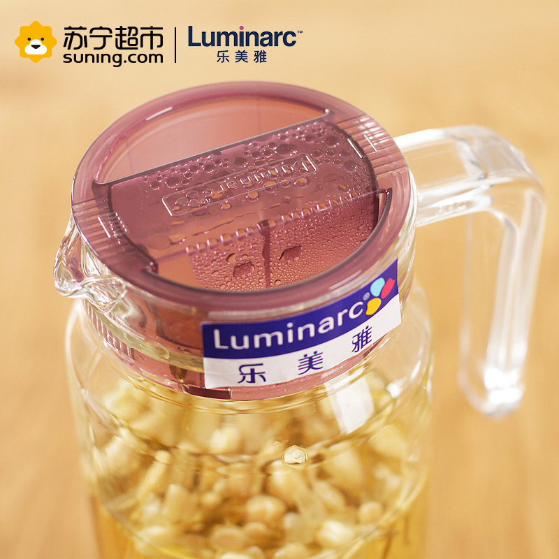 乐美雅(Luminarc)水壶水杯鹿特丹水具套装5件套 J0334果汁杯 玻璃水壶非一次性使用不保温