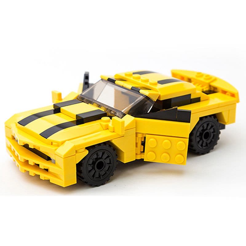 古迪(GUDI) 变形系列 8711黄蜂金刚225片 雪佛兰汽车积木玩具 6-14岁适用图片