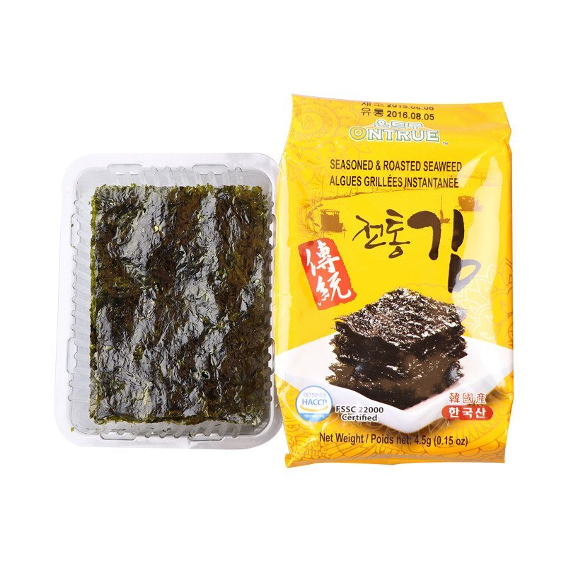 ONTRUE 元实 烤海苔(原味) 13.5克/袋 韩国进口