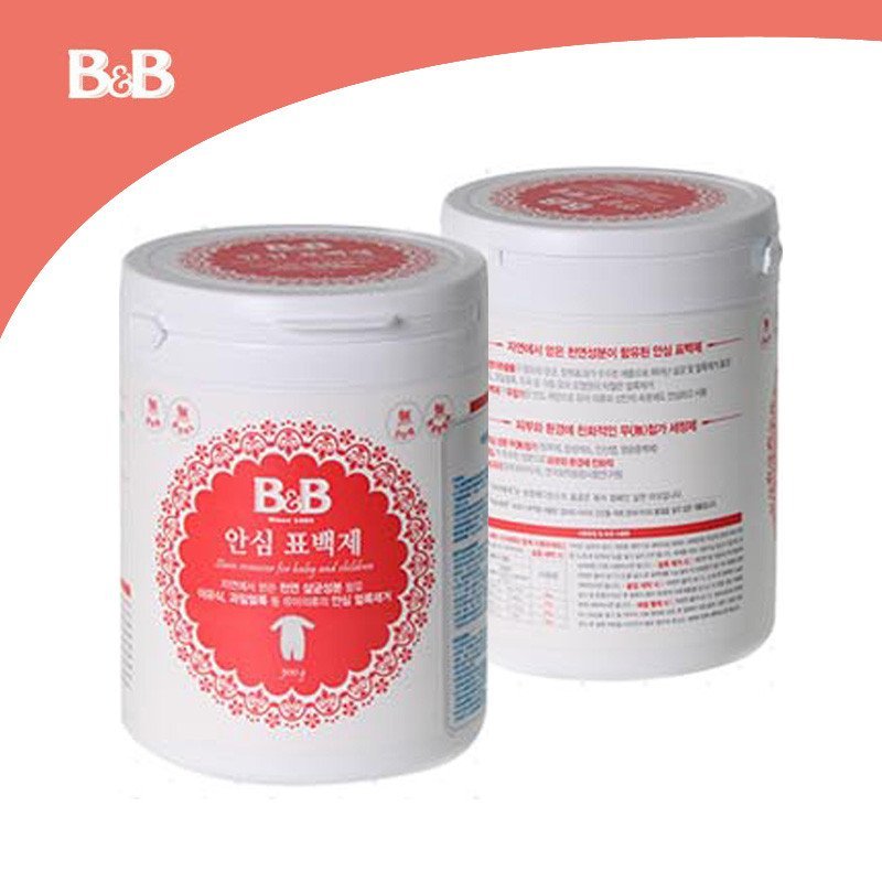 韩国保宁B&B婴儿衣物安心漂白粉500g BB宝宝衣物专用 儿童衣物漂白 安心漂白剂