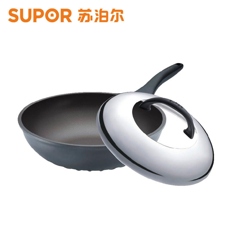 苏泊尔(SUPOR)精铸聚能无油烟不粘炒锅PC30A1