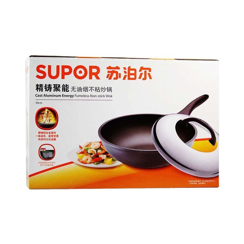 苏泊尔(SUPOR)精铸聚能无油烟不粘炒锅PC30A1