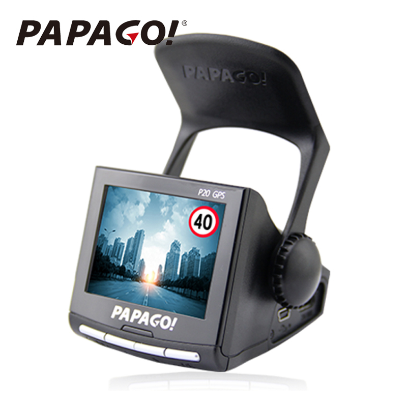 papago 趴趴狗 行车记录仪 汽车车载 带GPS电子狗测速 高清1080P夜视 大广角 一体机 P20