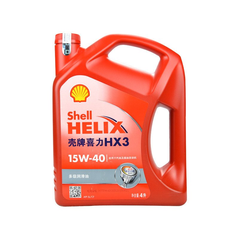 壳牌 (Shell) 红喜力矿物质机油 Helix HX3 15W-40 SL级 4L高清大图