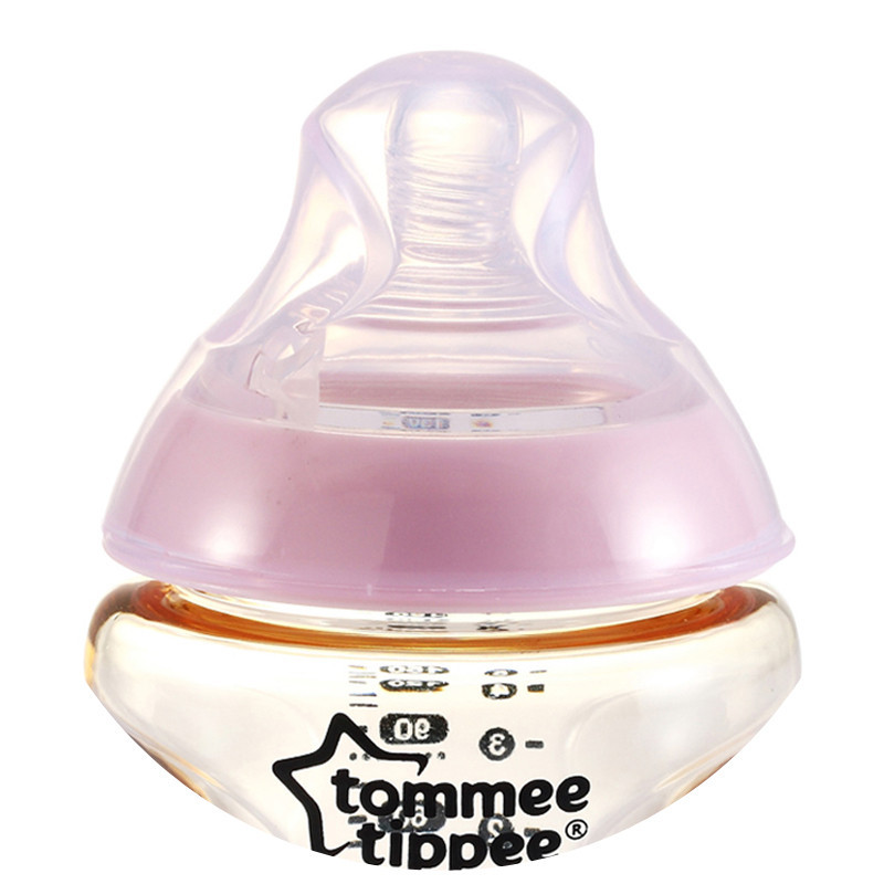 汤美天地Tommee Tippee “母乳自然”PESU印花奶瓶5oz/150ml-粉色