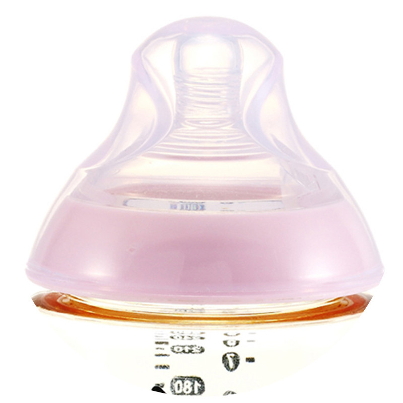 汤美天地Tommee Tippee“母乳自然”PESU印花奶瓶9oz/260ml-粉色