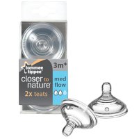 汤美天地 Tommee Tippee “母乳自然”专用奶咀-中流量(2个入)