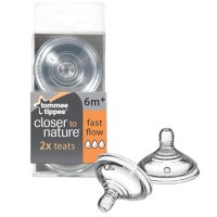 汤美天地 Tommee Tippee “母乳自然”专用奶咀-快流量(2个入)