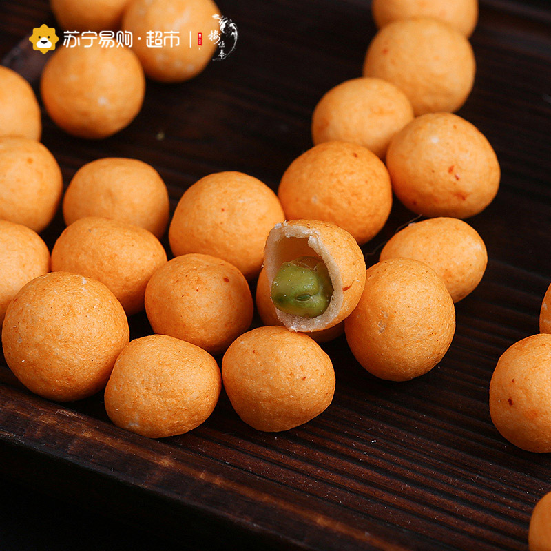 [苏宁超市]楼恒泰脆皮豌豆120g/袋 休闲小吃办公室零食品
