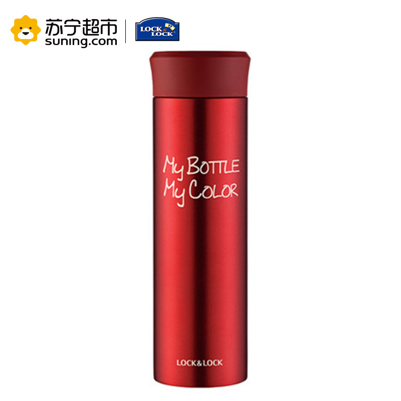 乐扣乐扣Lock&Lockl缤纷马克不锈保温杯 LHC4015BLK/LHC4015R 红色,黑色2色可选（390ml）