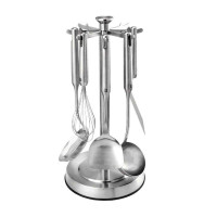 双立人(zwilling)Pure不锈钢旋转炊具6件锅铲汤勺打蛋器漏勺套装37540-001