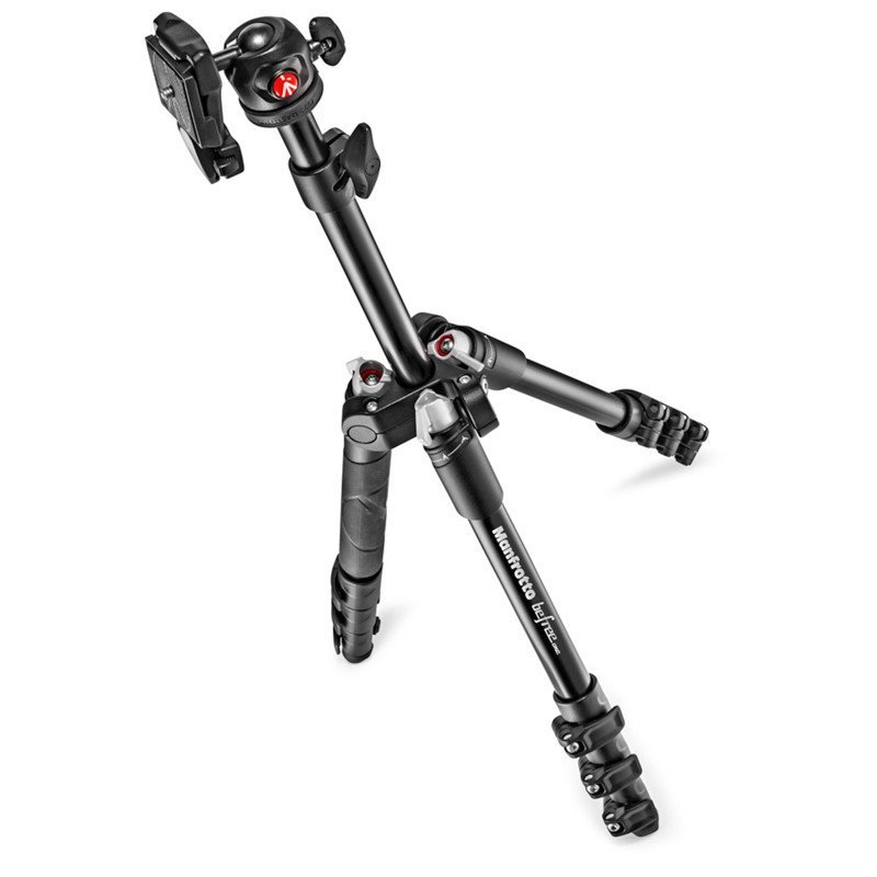 曼富图Manfrotto befree one 单反微单相机 铝合金相机三脚架云台套装 MKBFR1A4B-BH 黑色