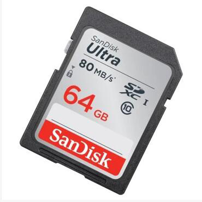 闪迪SanDisk Ultra64G(CLASS10)SDXC存储卡 (80M/S)