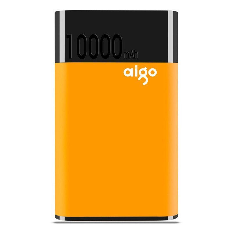 爱国者(aigo)10000毫安 QC01 移动电源/充电宝 高通QC2.0 快充 LG电芯 橙色