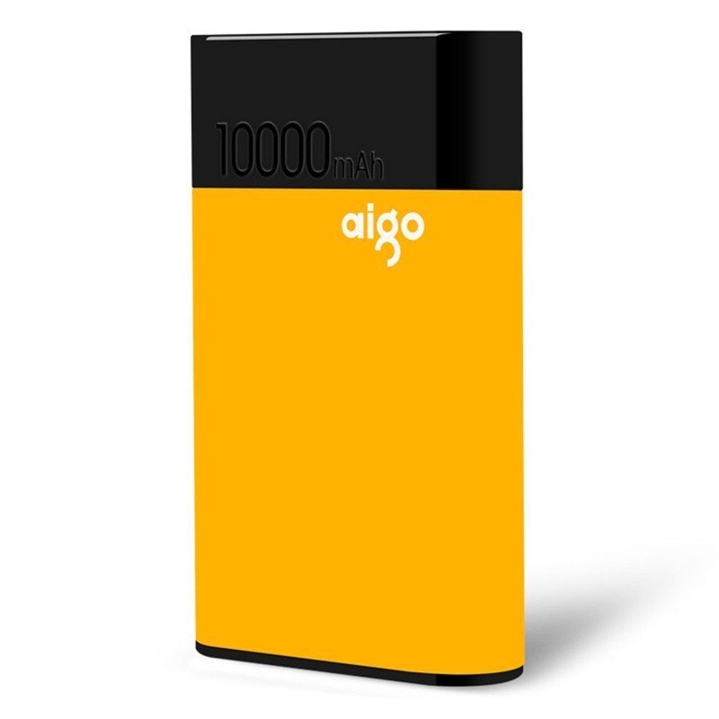 爱国者(aigo)10000毫安 QC01 移动电源/充电宝 高通QC2.0 快充 LG电芯 橙色