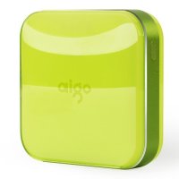 爱国者(aigo)移动电源 S20000 双USB输出 绚丽糖果色 充电宝10000mAh 绿色