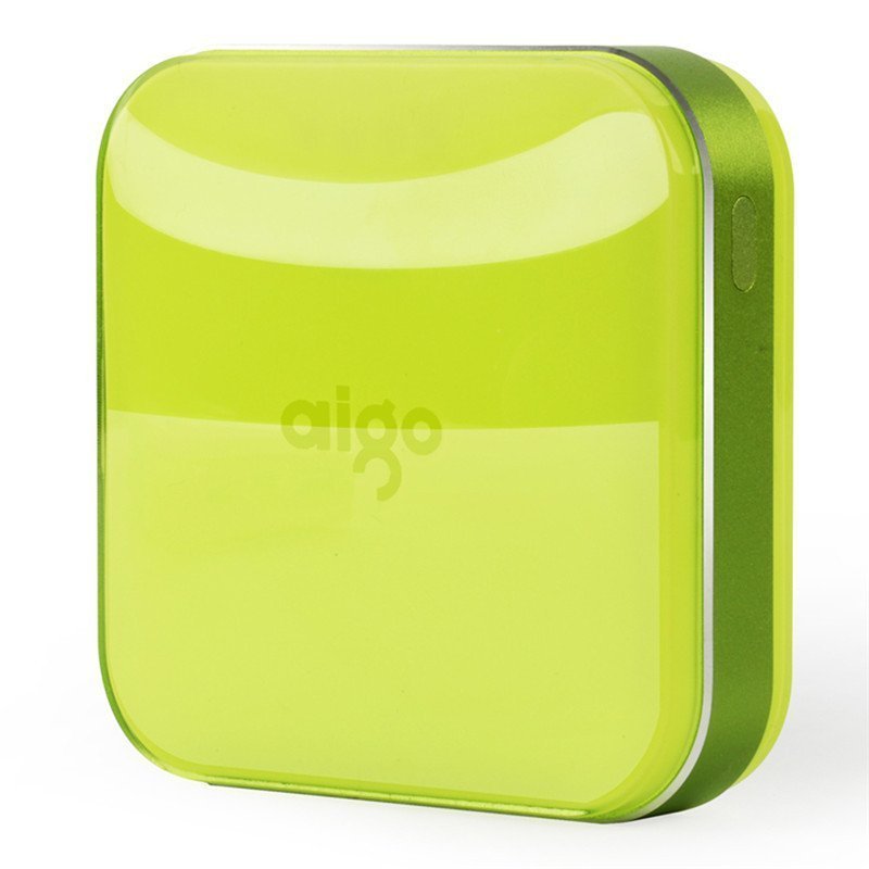 爱国者(aigo)移动电源 S20000 双USB输出 绚丽糖果色 充电宝10000mAh 绿色