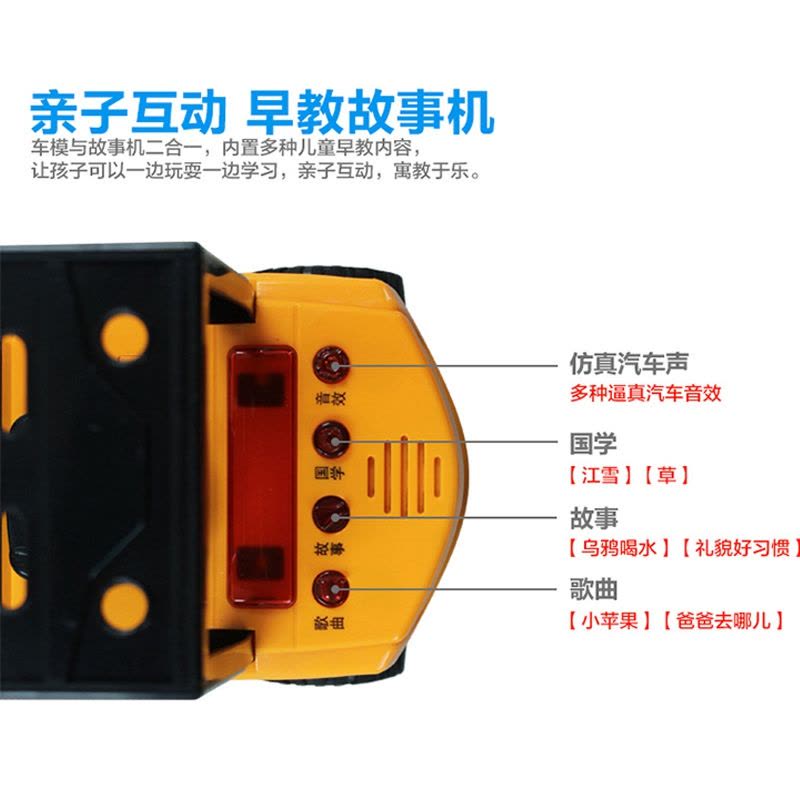 乐飞（LEFEI）音乐工程车系列 5883内燃式叉车 儿童惯性工程运输车 益智玩具汽车男孩3-6岁图片