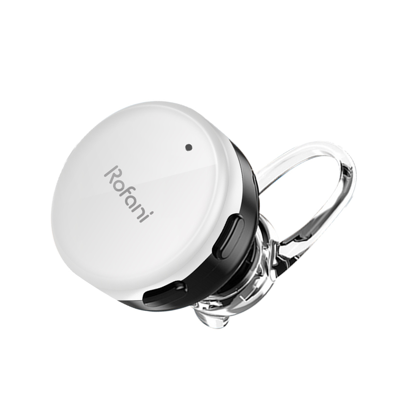 罗凡尼U6迷你隐形智能声控蓝牙耳机4.1立体声通用耳机白色