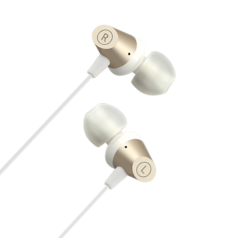 罗凡尼 X10 入耳式线控手机音乐耳机 立体声环绕重低音 通用型耳机金色