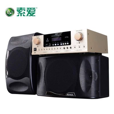 索爱 CK-M2卡拉OK音箱唱K歌家用功放音响套装专业会议卡包KTV音响 CK-M2音箱一对