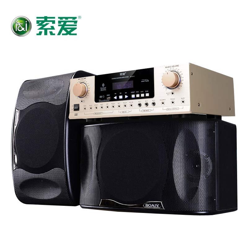 索爱 CK-M2卡拉OK音箱唱K歌家用功放音响套装专业会议卡包KTV音响 CK-M2音箱一对