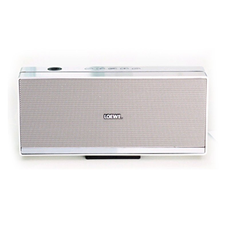 LOEWE Speaker 2go德国勒维铝质蓝牙扬声器 商务便携式无线2.1音响 NFC功能 银色