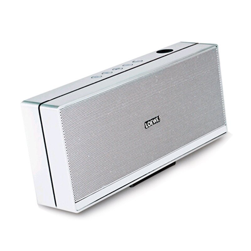 LOEWE Speaker 2go德国勒维铝质蓝牙扬声器 商务便携式无线2.1音响 NFC功能 银色