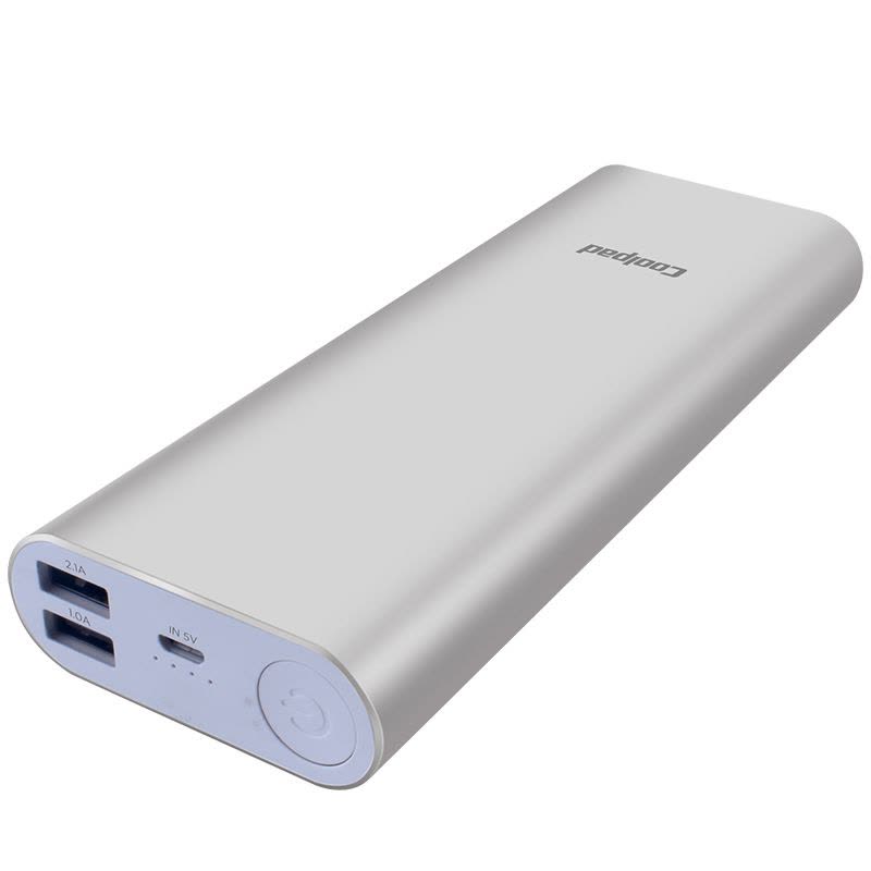 Coolpad/酷派 进口电芯超薄便携20000毫安充电宝手机通用移动电源银色图片
