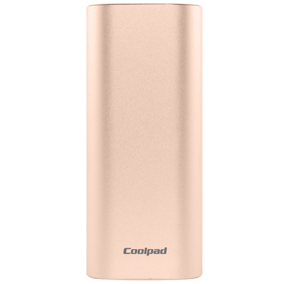 coolpad/酷派 5200毫安迷你充电宝可爱便携 金属手机通用移动电源金色