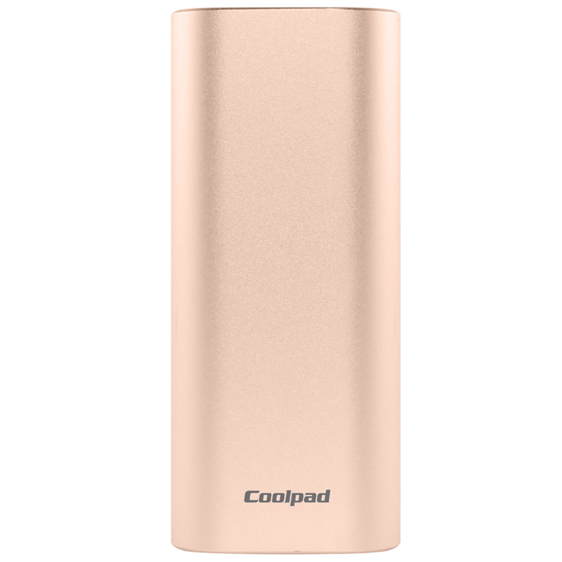 coolpad/酷派 5200毫安迷你充电宝可爱便携 金属手机通用移动电源金色