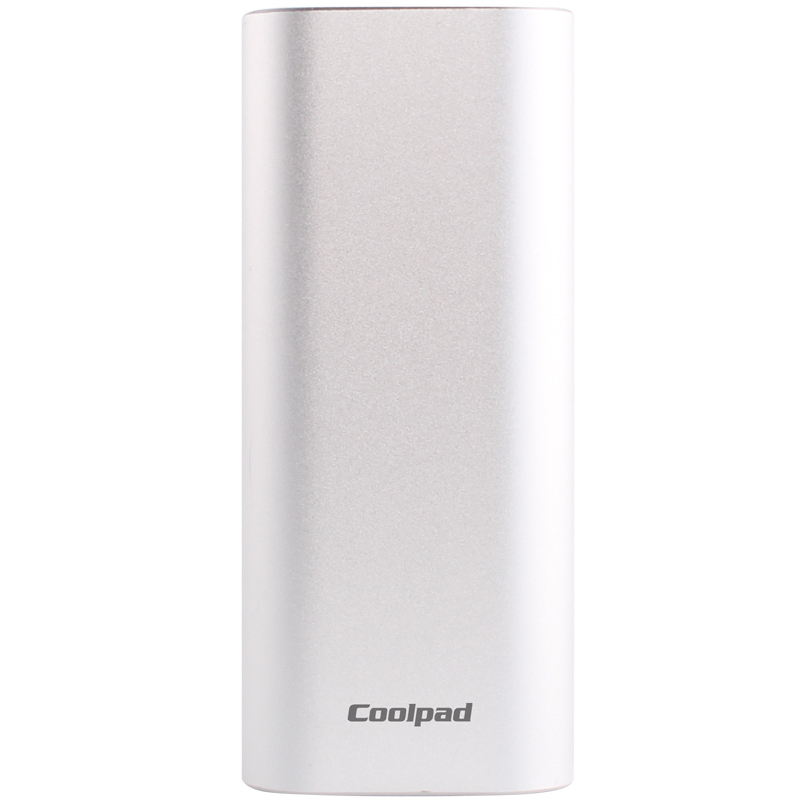 coolpad/酷派 5200毫安迷你充电宝可爱便携 金属手机通用移动电源银色