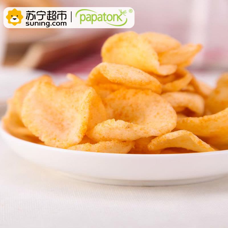 Papatonk啪啪通虾片 烤番茄味 150g/袋 印尼进口图片