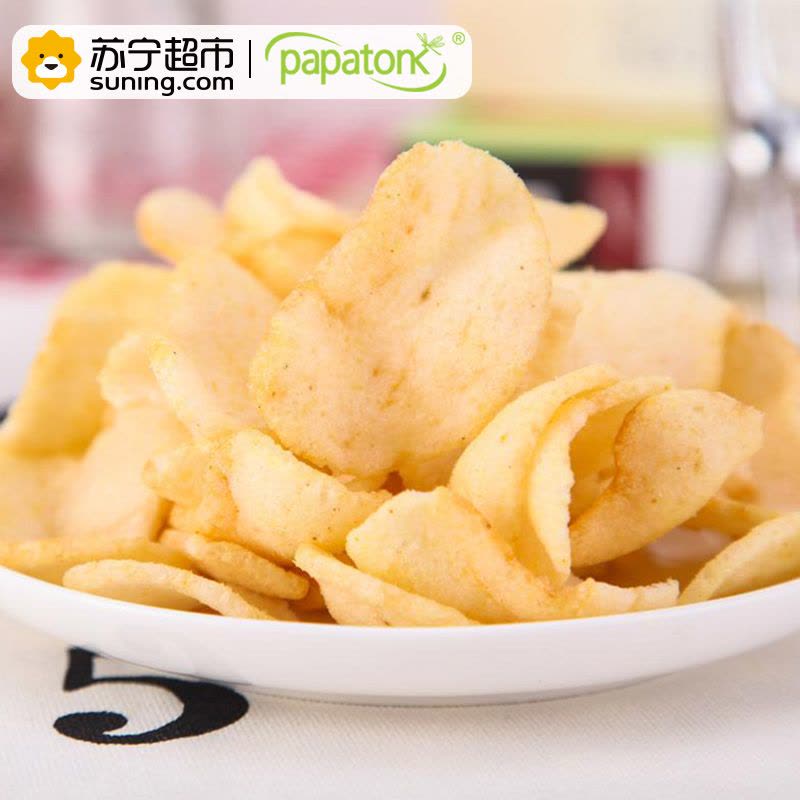 Papatonk啪啪通虾片 咖喱鸡味 150g/袋 印尼进口图片