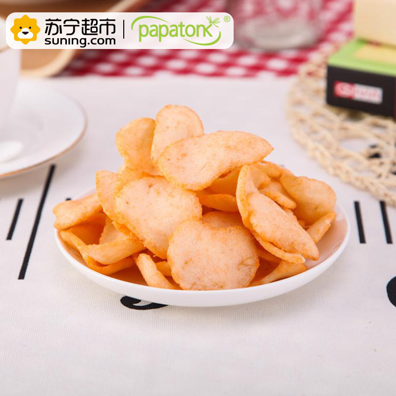 Papatonk啪啪通虾片 切达奶酪味 150g/袋 印尼进口