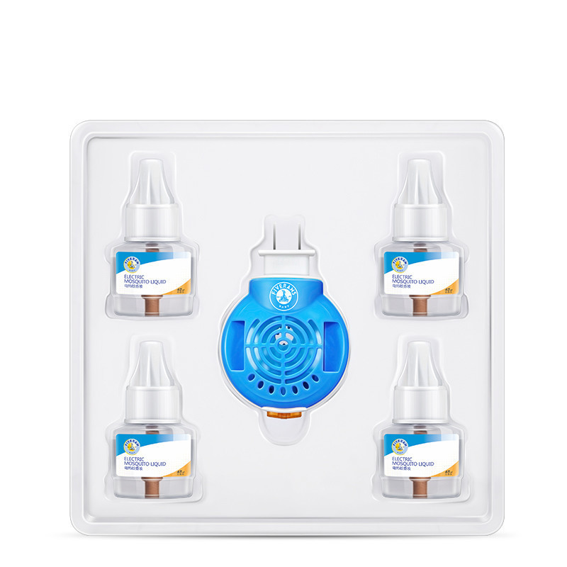 五羊 宝宝电热蚊香液套装(驱蚊器x2+电热蚊香液45mlx4瓶)婴儿专用天然驱蚊防蚊液