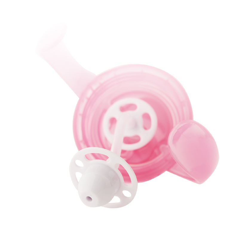 努比(Nuby)270ml咔嗒双耳360°弹跳吸管杯10324(颜色图案随机)