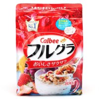 日本进口Calbee卡乐B比水果颗粒谷物即食早餐冲饮燕麦片800g