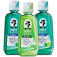黑人(DARLIE)双重薄荷 漱口水 250mlx2 +清心绿茶 漱口水 250ml