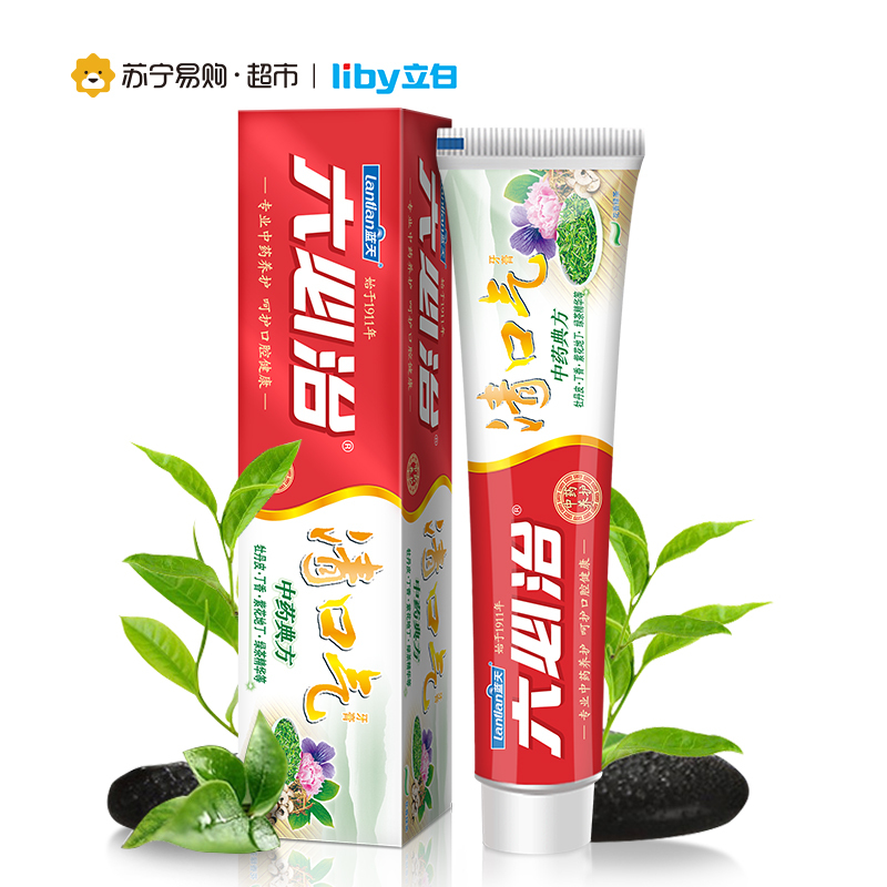 六必治清口气花香绿茶牙膏180g